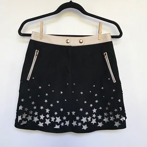 Hilfiger leather and suede skirt